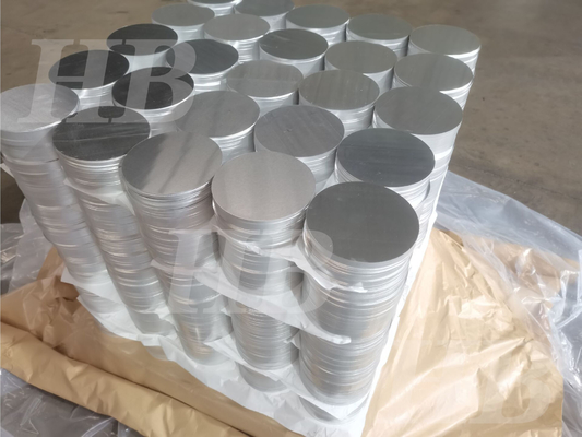 1060 - H14 آلومینیوم Wafer دایره ای دیسک صاف برای علائم هشدار جاده ای سری 1