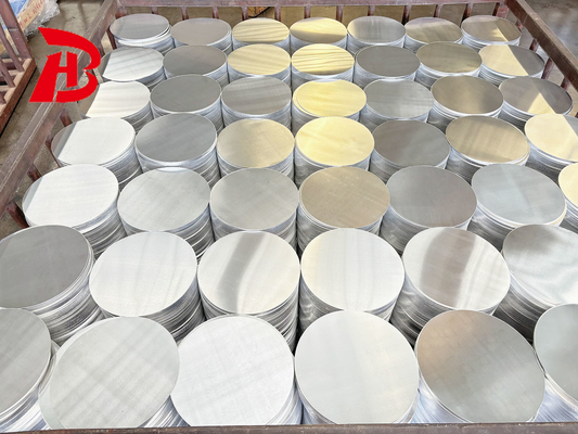 1060 3003 5052 آلیاژ H24 H32 2mm 676mm قطر دایره آلومینیوم برای علائم هشدار جاده ای