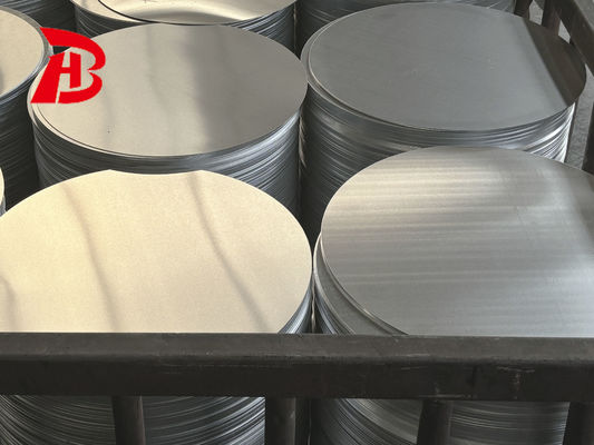 دیسک آلومینیومی سطح بالا 1050/3003 آلیاژ O H12 دمای CC DC مواد مقاوم به شکاف های عمیق قطر سفارشی برای گلدان ها
