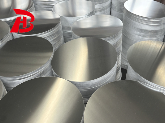 1060 3003 5052 آلیاژ H24 H32 2mm 676mm قطر دایره آلومینیوم برای علائم هشدار جاده ای