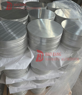 CC DC مواد خام دایره آلومینیومی 1050 1060 3003 آلیاژ O H18 Temper اندازه سفارشی دیسک طراحی عمیق