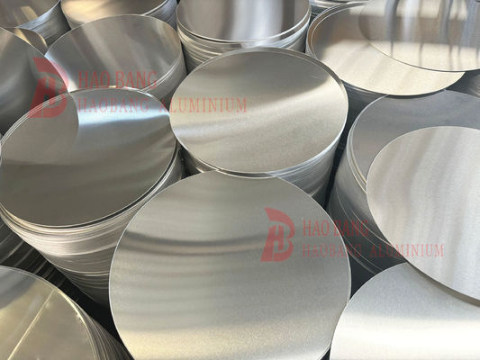 سطح صاف دیسک آلومینیوم سطح بالا 1050 1060 3003 آلیاژ، 0.3 ′′ 6mm ضخیم، اندازه سفارشی آلومینیوم خالی برای پوشش لامپ و گلدان