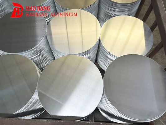 سطح صاف دیسک آلومینیوم سطح بالا 1050 1060 3003 آلیاژ، 0.3 ′′ 6mm ضخیم، اندازه سفارشی آلومینیوم خالی برای پوشش لامپ و گلدان