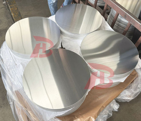 اندازه سفارشی دایره آلومینیوم 0.3-6mm ضخامت 100-1000mm قطر CC DC مواد 1050 1060 3003 آلیاژ مقاوم به ترک نقاشی عمیق برای ظروف آشپزی و لامپ پوشش چاپ