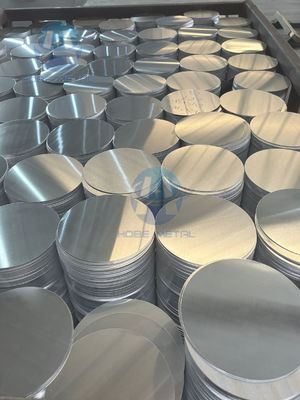 دیسک آلومینیومی سطح بالا 1050/3003 آلیاژ O H12 دمای CC DC مواد مقاوم به شکاف های عمیق قطر سفارشی برای گلدان ها