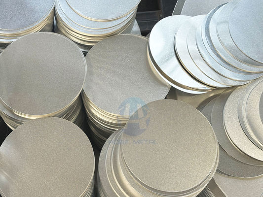 1050 1060 3003 Aluminum Circle Disc with 0.3-6mm Thickness and 100-1000mm Diameter for Deep Drawing Cookware Pots Pans Lamp Covers