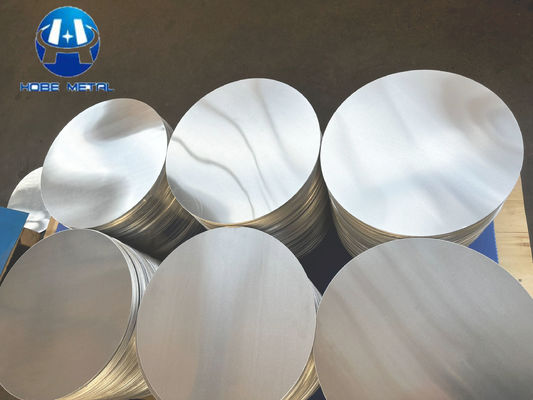 قطر 80-1600mm ضخامت قابل تنظیم 0.3-6mm دایره آلومینیوم مقاوم در برابر دمای بالا برای ظروف آشپزخانه