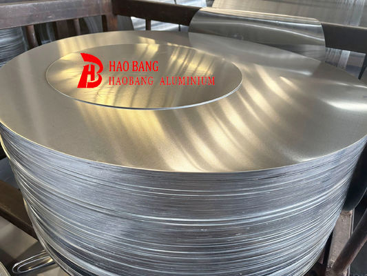 اندازه سفارشی دایره آلومینیوم 0.3-6mm ضخامت 100-1000mm قطر CC DC مواد 1050 1060 3003 آلیاژ مقاوم به ترک نقاشی عمیق برای ظروف آشپزی و لامپ پوشش چاپ