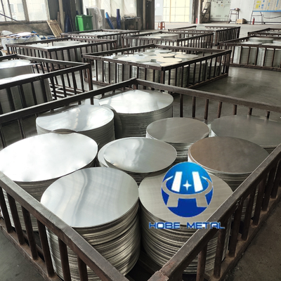 1100/1050/1080/H12/H14/H18 دیسک آلومینیومی CC / DC برای علائم ترافیکی دایره ضخامت 0.3-6mm قطر 60-1800