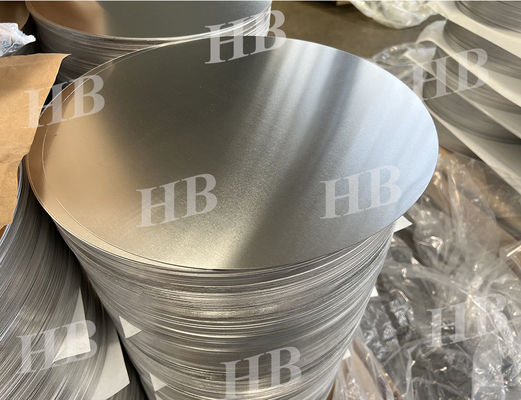 سطح صاف دیسک آلومینیوم سطح بالا 1050 1060 3003 آلیاژ، 0.3 ′′ 6mm ضخیم، اندازه سفارشی آلومینیوم خالی برای پوشش لامپ و گلدان