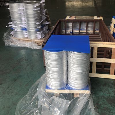 سطح صاف دیسک آلومینیوم سطح بالا 1050 1060 3003 آلیاژ، 0.3 ′′ 6mm ضخیم، اندازه سفارشی آلومینیوم خالی برای پوشش لامپ و گلدان