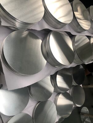 1050 1060 3003 Aluminum Circle CC DC Material O Soft H12 H18 Temper 0.3‑6mm Thickness 100‑1000mm Diameter Deep Drawing Aluminum Disc for Cookware Pots Pans Lamp Covers Stamping