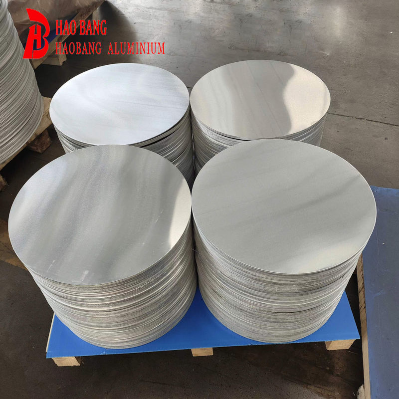 1050 1060 دایره آلومینیوم CC DC مواد O H12 دمای عمیق کشش دیسک مقاوم در برابر ترک برای گلدان های آشپزخانه و ظروف آشپزخانه