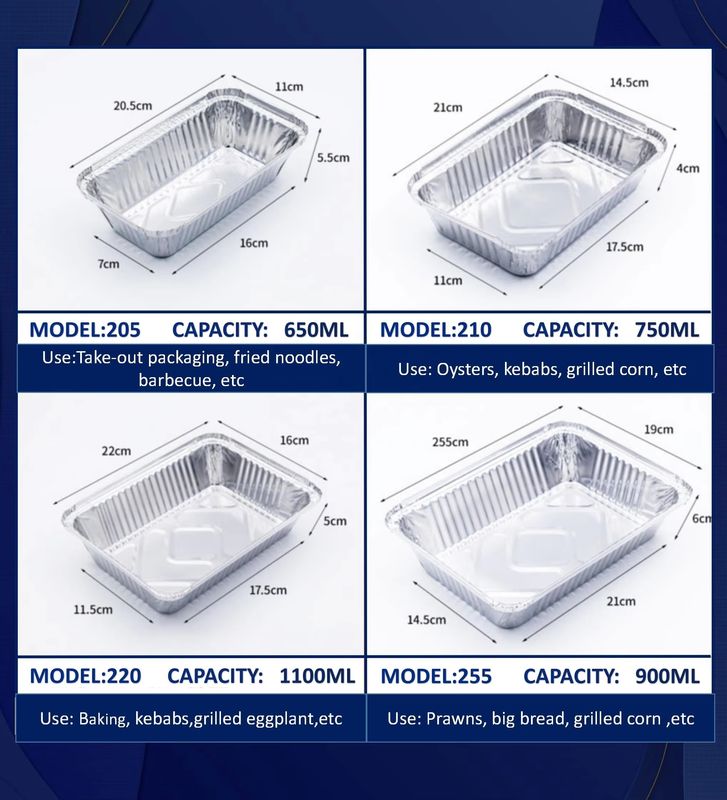 Suitable for food-grade aluminum lunch boxes in the catering industry, customized service, with over ten years of professional factory support