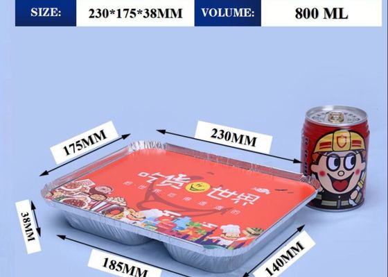 مناسب برای جعبه های ناهار آلومینیومی با درجه غذایی در صنعت پذیرایی، خدمات سفارشی، با بیش از ده سال پشتیبانی کارخانه حرفه ای