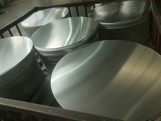 دیسک آلومینیومی سطح بالا 1050/3003 آلیاژ O H12 دمای CC DC مواد مقاوم به شکاف های عمیق قطر سفارشی برای گلدان ها